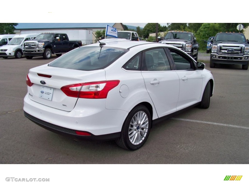 2012 Focus SEL Sedan - Oxford White / Charcoal Black photo #5