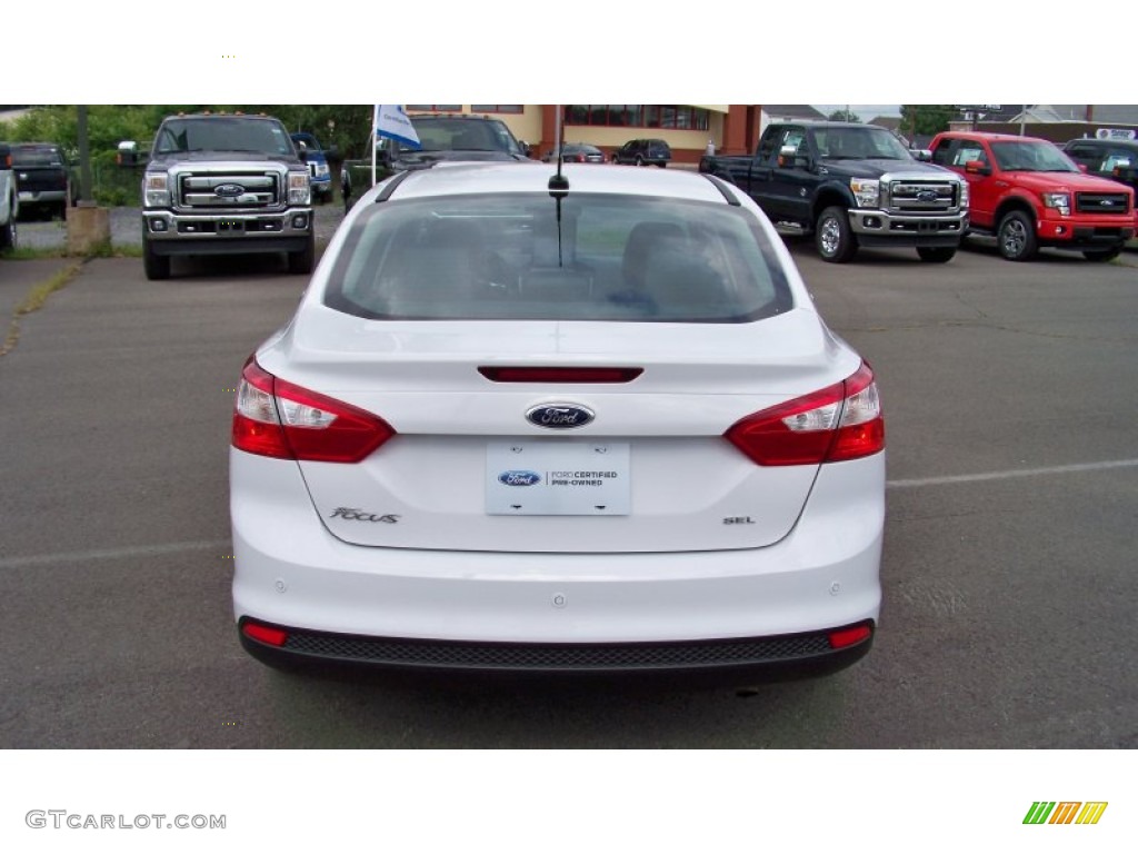 2012 Focus SEL Sedan - Oxford White / Charcoal Black photo #6