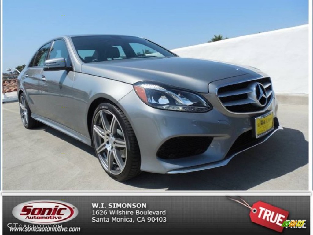 2014 E 350 Sport Sedan - Paladium Silver Metallic / Black photo #1