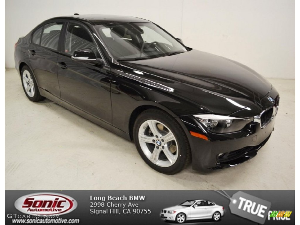 2013 3 Series 328i Sedan - Jet Black / Black photo #1