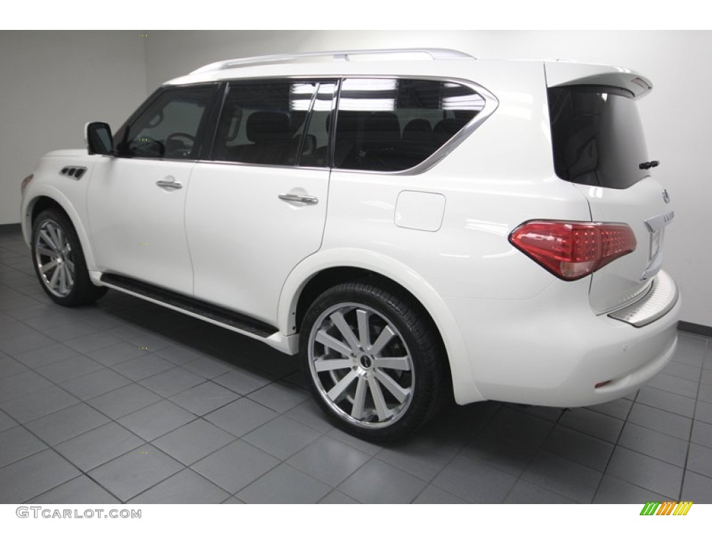 Moonlight White 2012 Infiniti QX 56 Exterior Photo #83286259