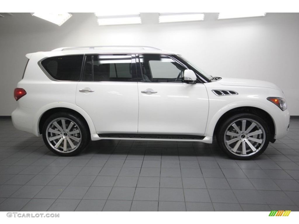 Moonlight White 2012 Infiniti QX 56 Exterior Photo #83286304