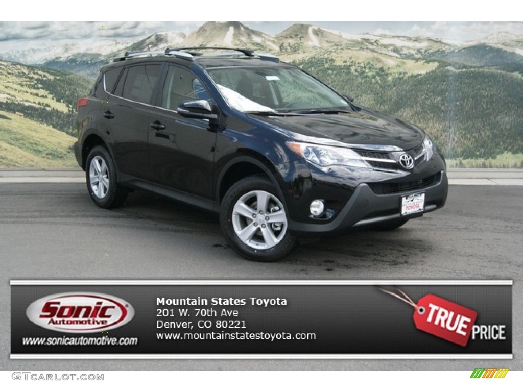 2013 RAV4 XLE AWD - Black / Black photo #1