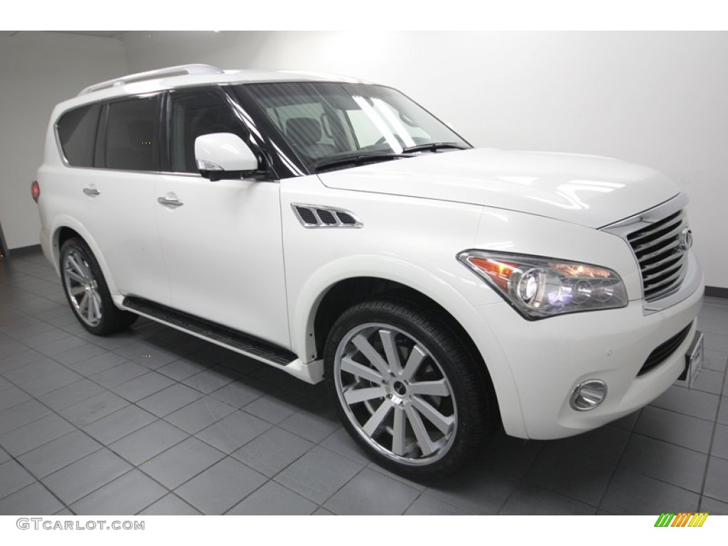 Moonlight White 2012 Infiniti QX 56 Exterior Photo #83286332