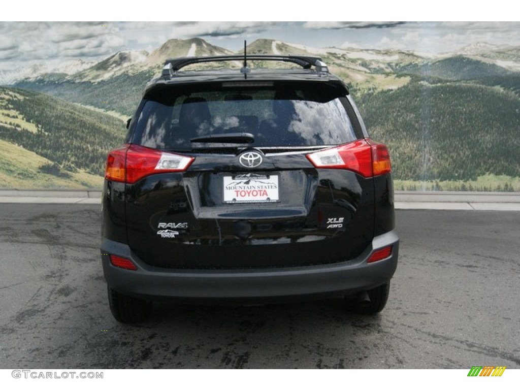 2013 RAV4 XLE AWD - Black / Black photo #4