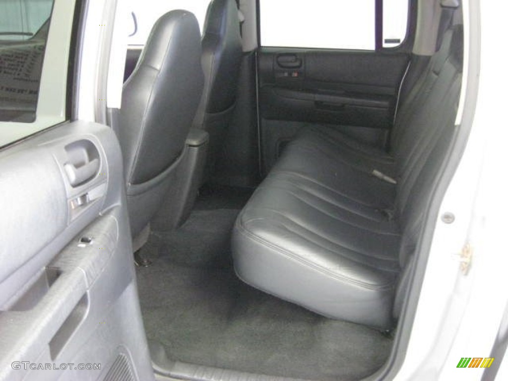 Dark Slate Gray Interior 2001 Dodge Dakota SLT Quad Cab 4x4 Photo #83286878