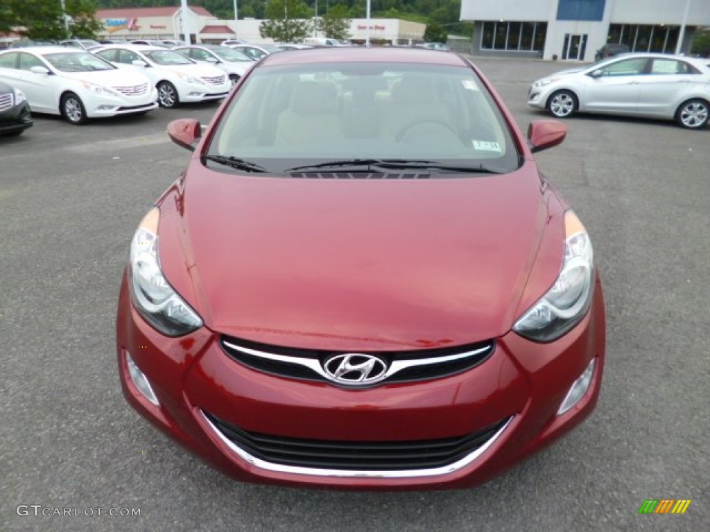 2013 Elantra GLS - Sparkling Ruby / Beige photo #2