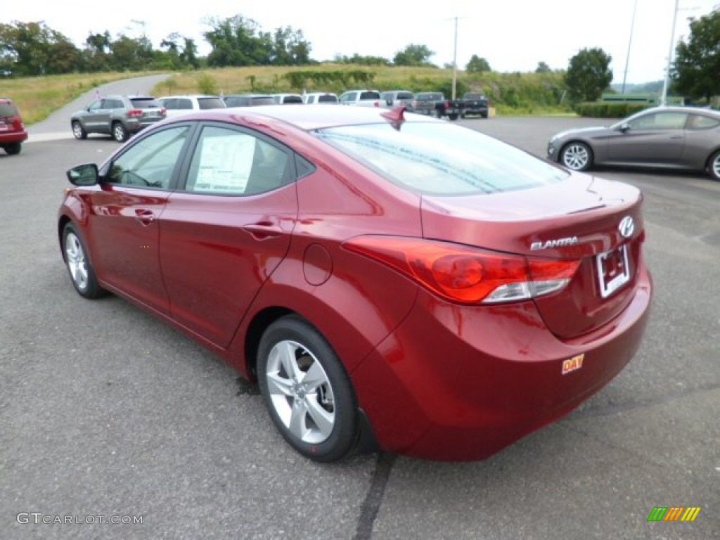 2013 Elantra GLS - Sparkling Ruby / Beige photo #5
