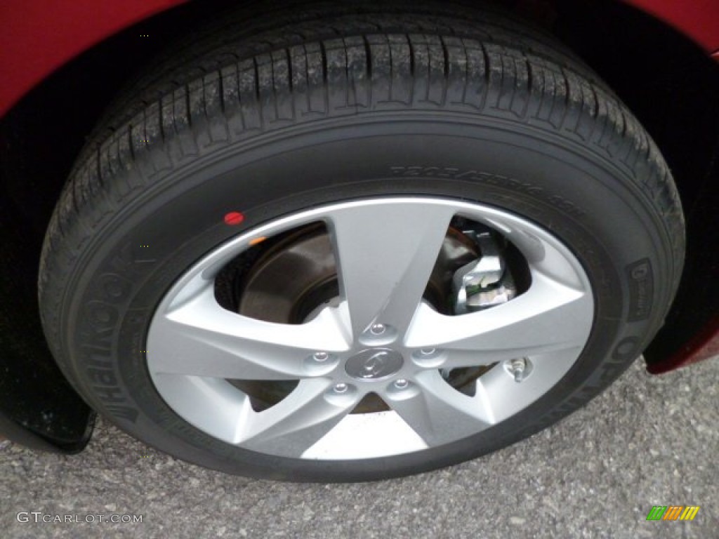 2013 Elantra GLS - Sparkling Ruby / Beige photo #9