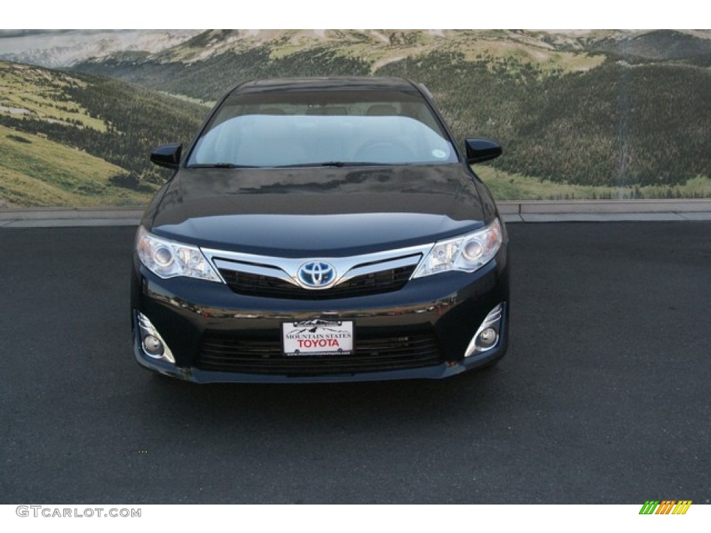 2013 Camry Hybrid XLE - Cosmic Gray Metallic / Light Gray photo #3