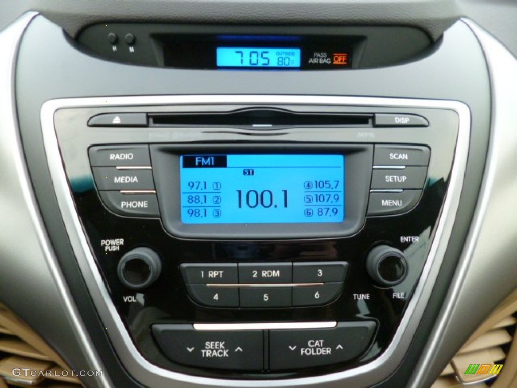 2013 Elantra GLS - Sparkling Ruby / Beige photo #19