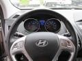 Black 2012 Hyundai Tucson GLS AWD Steering Wheel