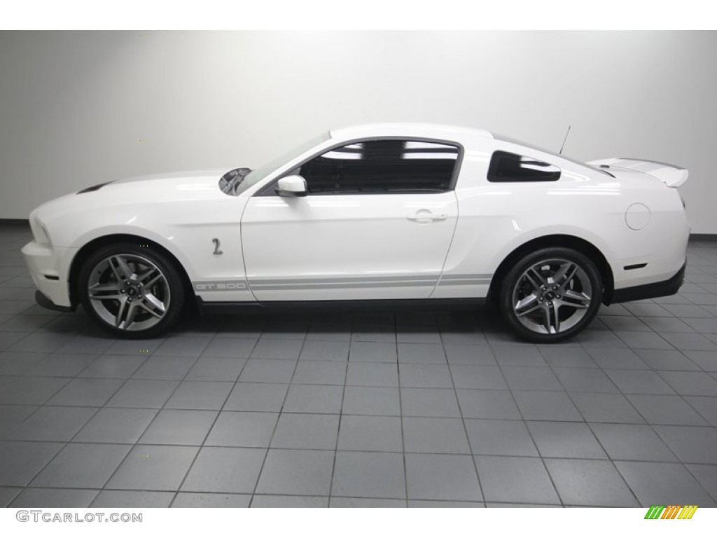 Performance White 2010 Ford Mustang Shelby GT500 Coupe Exterior Photo #83289466