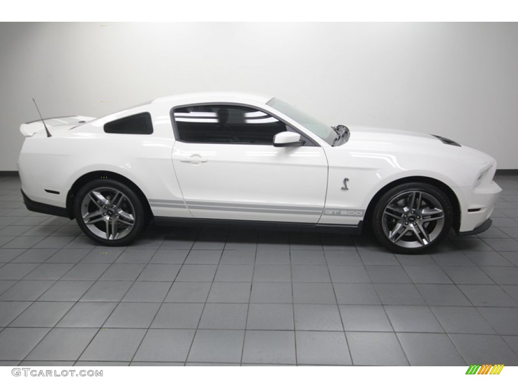 Performance White 2010 Ford Mustang Shelby GT500 Coupe Exterior Photo #83289585