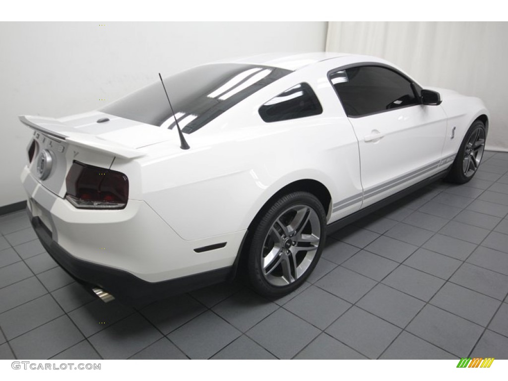 Performance White 2010 Ford Mustang Shelby GT500 Coupe Exterior Photo #83289679