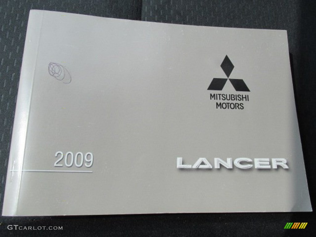 2009 Lancer GTS - Tarmac Black Pearl / Black photo #18