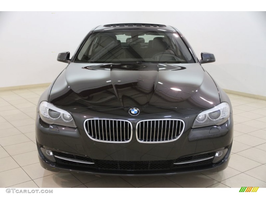 2013 5 Series 535i xDrive Sedan - Dark Graphite Metallic II / Black photo #2