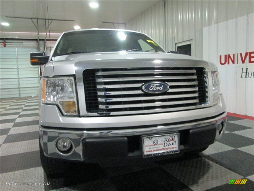 2010 F150 STX SuperCab - Ingot Silver Metallic / Medium Stone photo #2