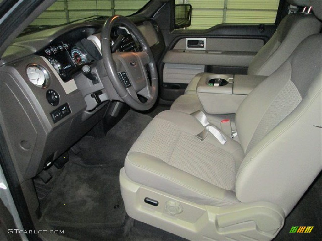 2010 F150 STX SuperCab - Ingot Silver Metallic / Medium Stone photo #10