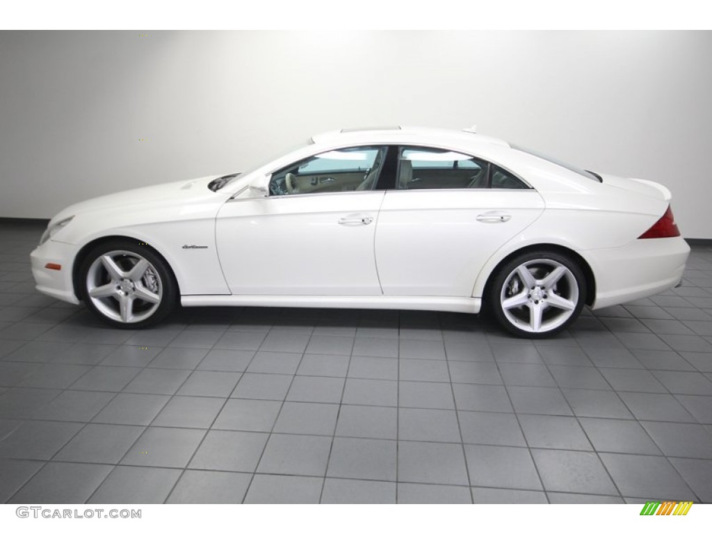 2008 CLS 63 AMG - Arctic White / Cashmere Beige photo #2