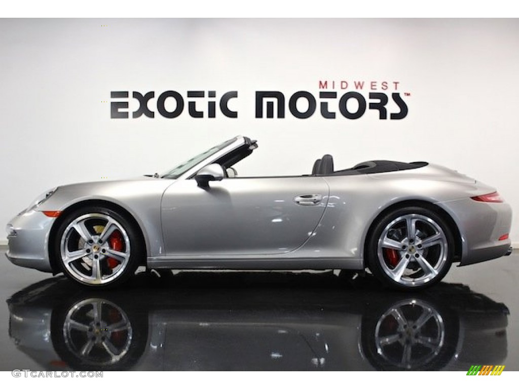 2012 New 911 Carrera S Cabriolet - Platinum Silver Metallic / Black photo #1