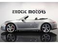 Platinum Silver Metallic 2012 Porsche New 911 Carrera S Cabriolet