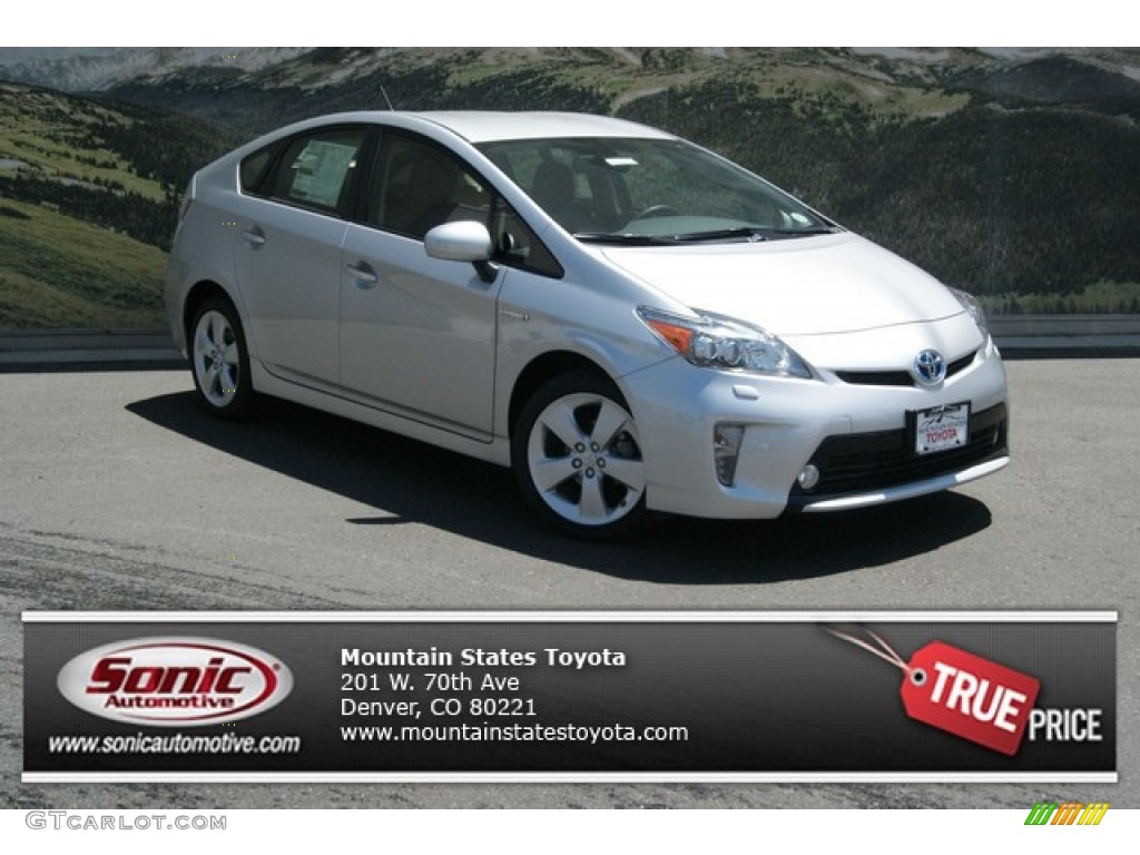 2013 Prius Five Hybrid - Classic Silver Metallic / Dark Gray photo #1