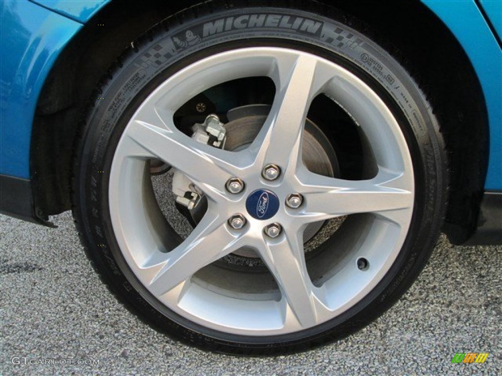 2013 Focus Titanium Hatchback - Blue Candy / Charcoal Black photo #4
