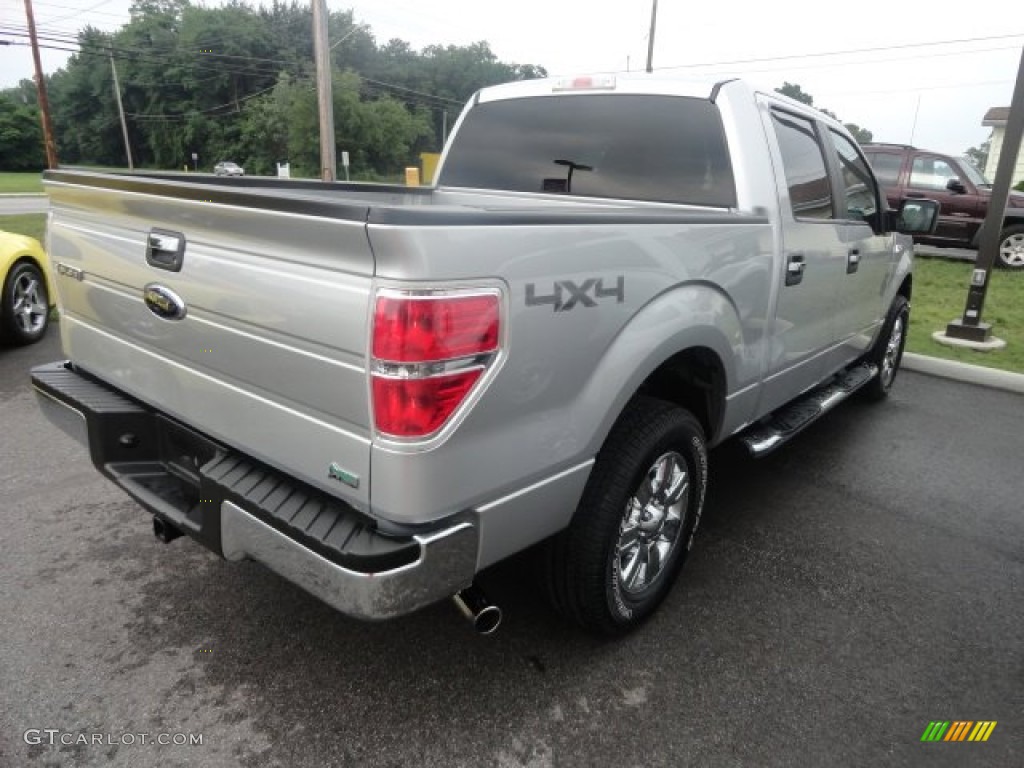 2010 F150 XLT SuperCrew 4x4 - Ingot Silver Metallic / Medium Stone photo #2
