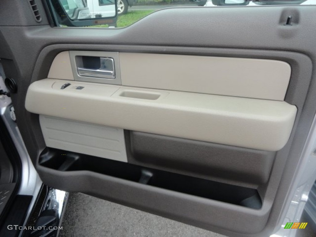 2010 F150 XLT SuperCrew 4x4 - Ingot Silver Metallic / Medium Stone photo #12