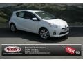 Super White 2013 Toyota Prius c Hybrid Four