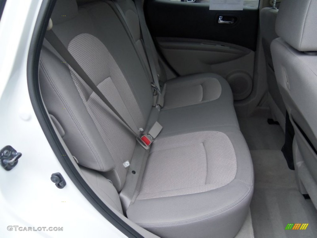 2011 Rogue S AWD - Pearl White / Gray photo #14