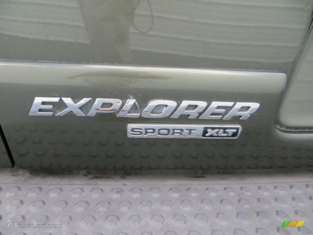 2003 Explorer Sport XLT 4x4 - Estate Green Metallic / Medium Parchment Beige photo #18