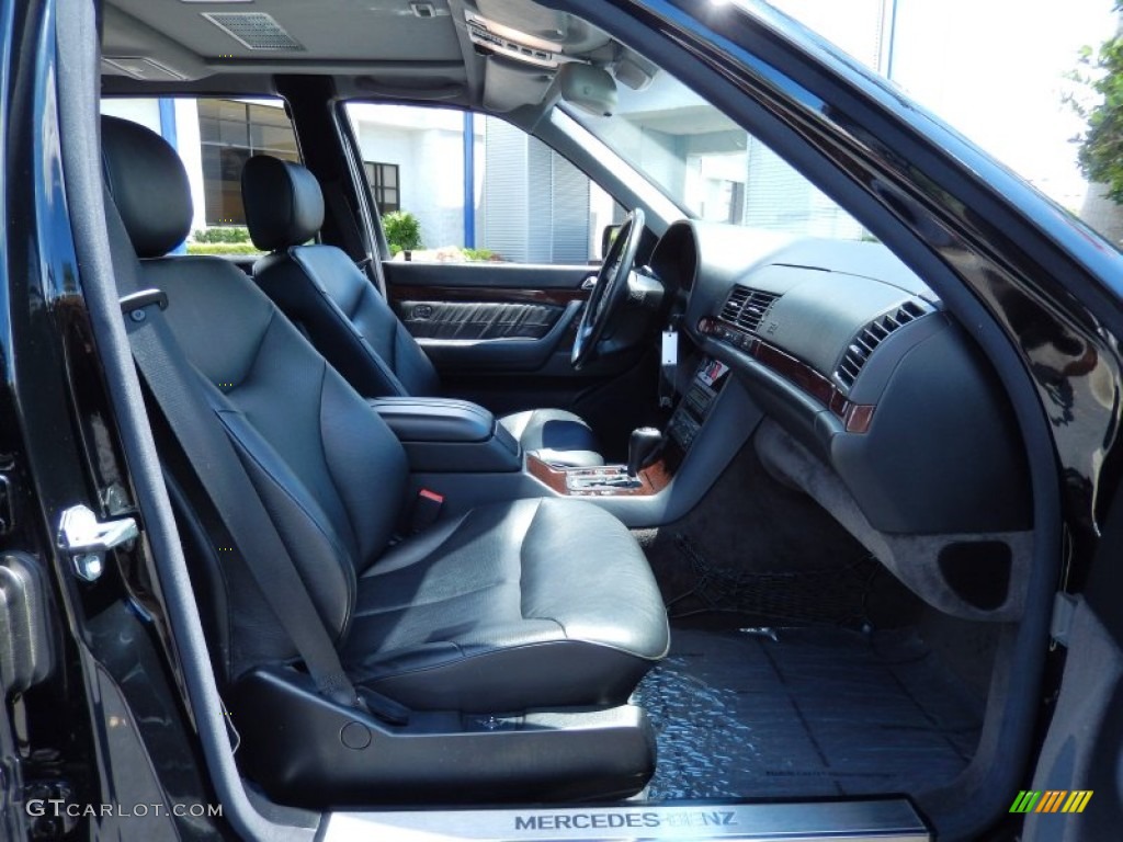 Black Interior 1998 Mercedes-Benz S 420 Sedan Photo #83295972