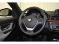 2012 BMW 3 Series Everest Grey/Black Highlight Interior Steering Wheel Photo