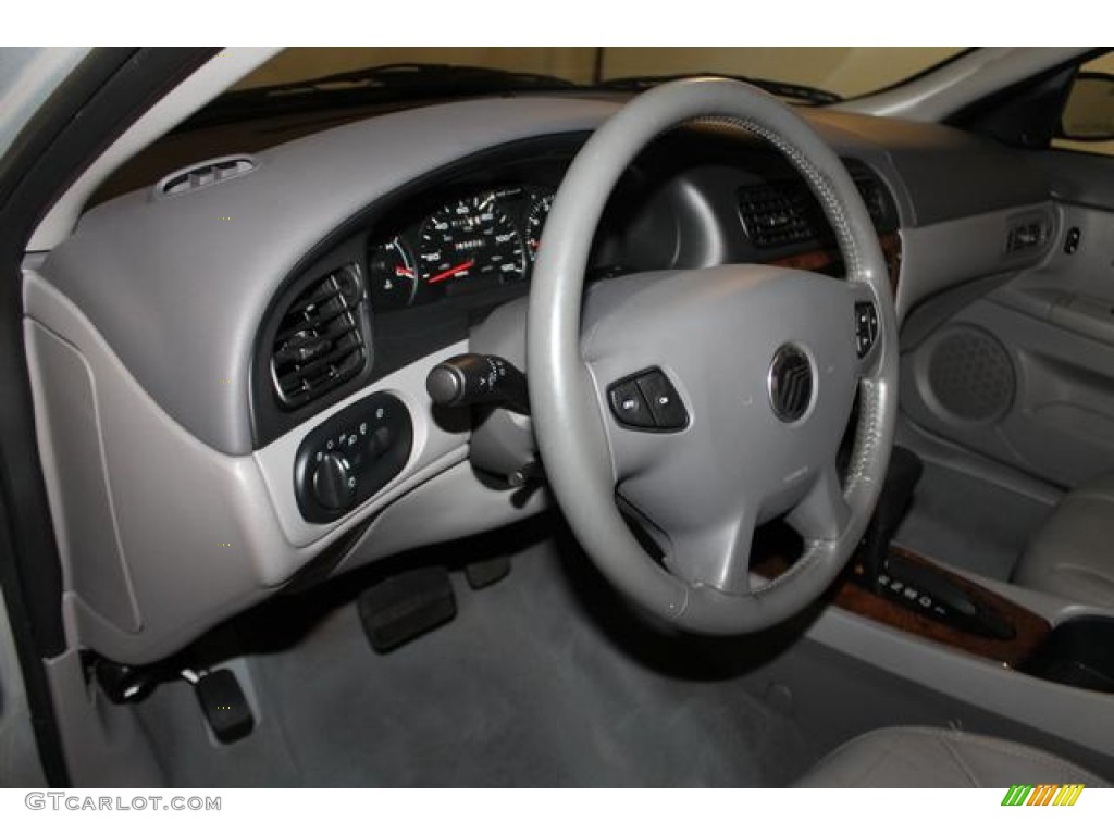 2001 Mercury Sable LS Premium Sedan Medium Graphite Steering Wheel Photo #83297196