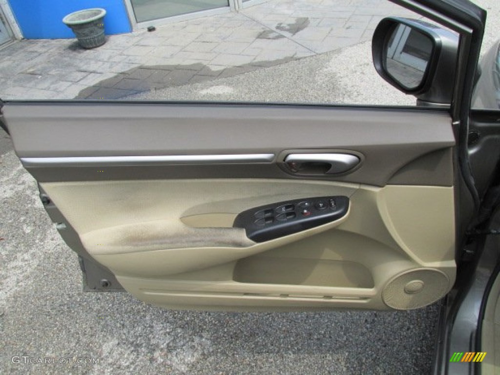 2006 Civic Hybrid Sedan - Galaxy Gray Metallic / Ivory photo #12