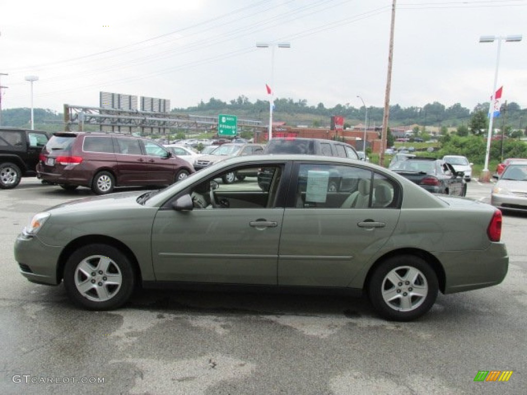 2005 Malibu LS V6 Sedan - Silver Green Metallic / Neutral Beige photo #5