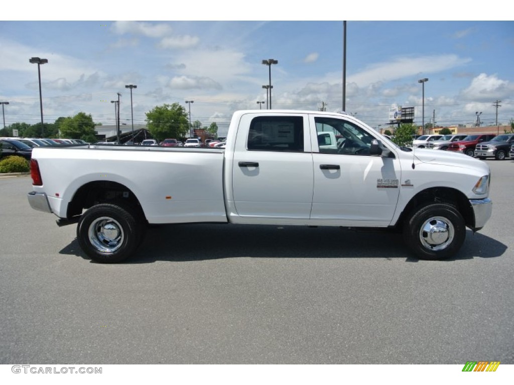 Bright White 2013 Ram 3500 Tradesman Crew Cab 4x4 Dually Exterior Photo #83298861