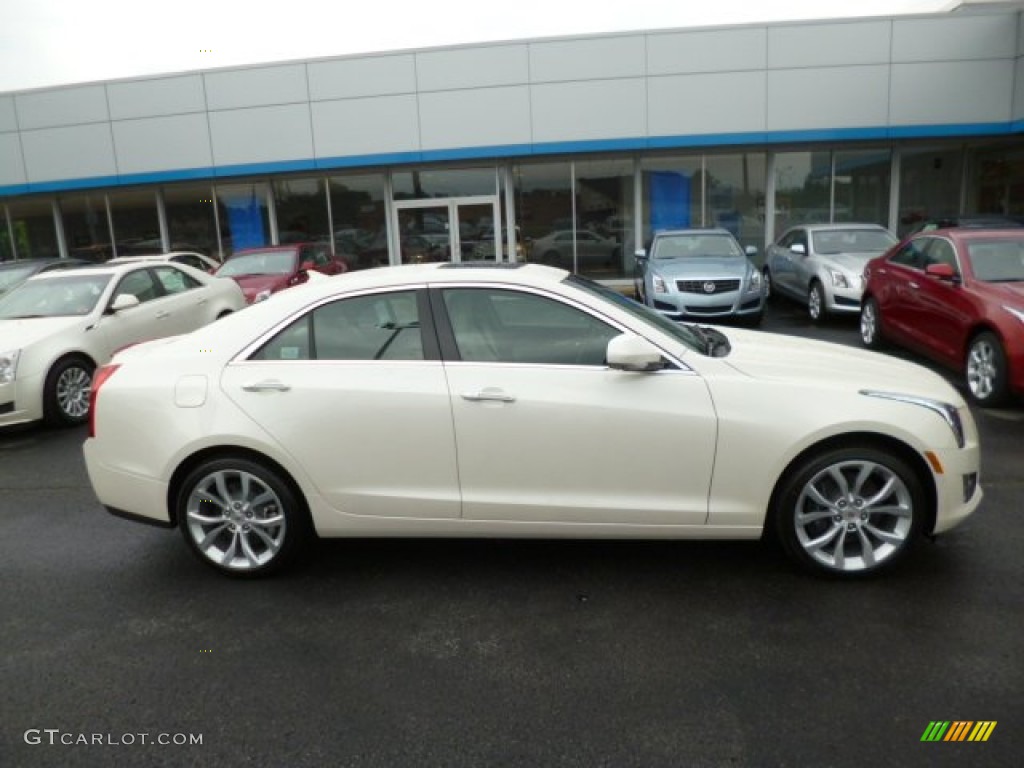 White Diamond Tricoat 2014 Cadillac ATS 3.6L AWD Exterior Photo #83299191