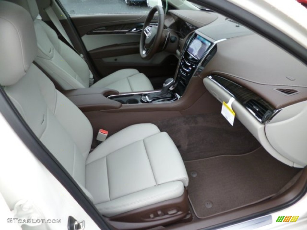 Light Platinum/Brownstone Interior 2014 Cadillac ATS 3.6L AWD Photo #83299224