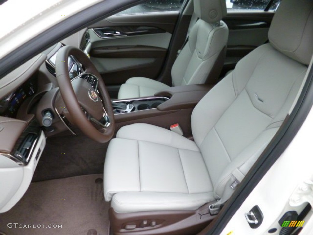 Light Platinum/Brownstone Interior 2014 Cadillac ATS 3.6L AWD Photo #83299293