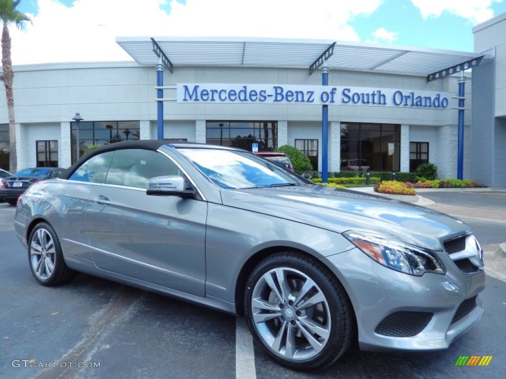 2014 E 350 Cabriolet - Paladium Silver Metallic / Grey/Black photo #1