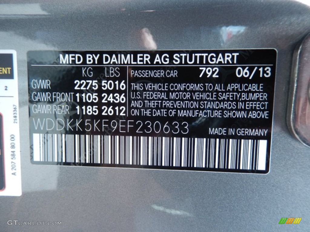 2014 E 350 Cabriolet - Paladium Silver Metallic / Grey/Black photo #13