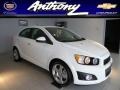 Summit White 2013 Chevrolet Sonic LTZ Sedan