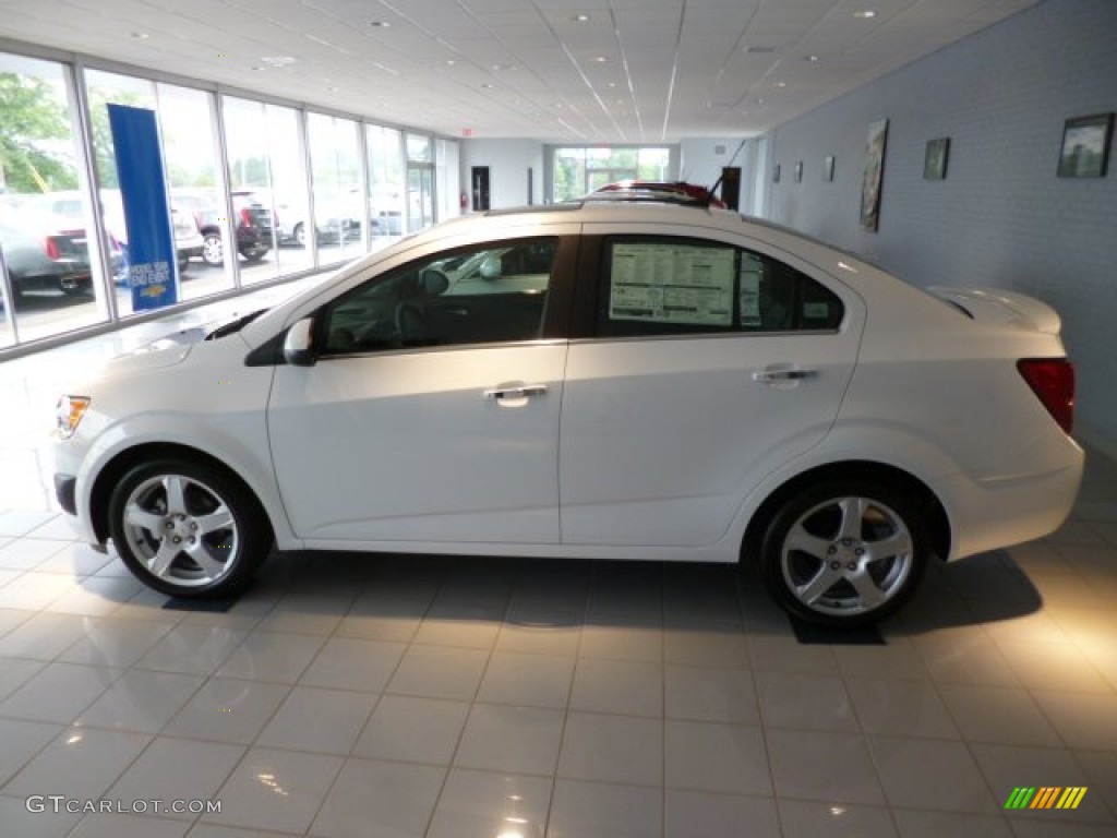 Summit White 2013 Chevrolet Sonic LTZ Sedan Exterior Photo #83300493