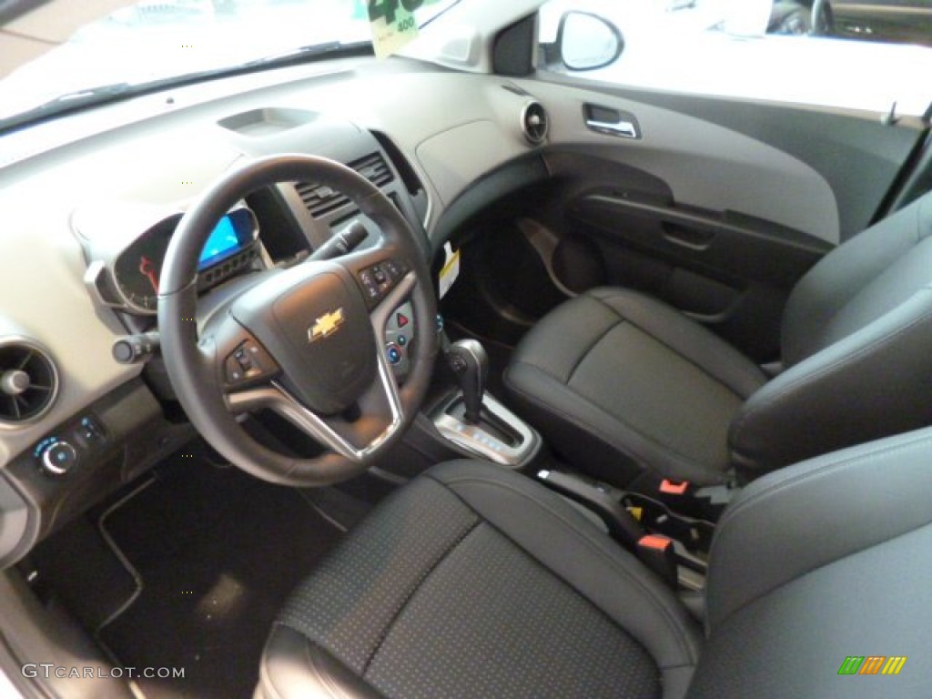 Jet Black/Dark Titanium Interior 2013 Chevrolet Sonic LTZ Sedan Photo #83300705