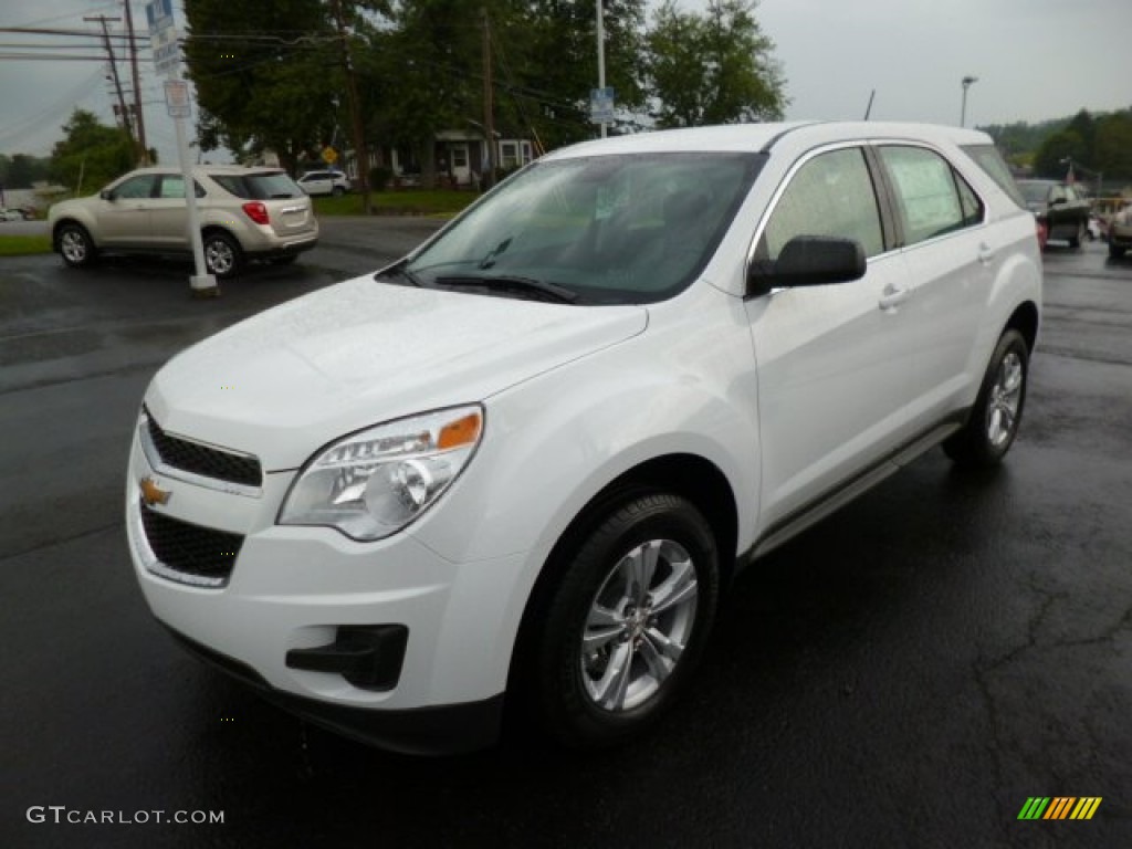 2013 Equinox LS AWD - Summit White / Light Titanium/Jet Black photo #3