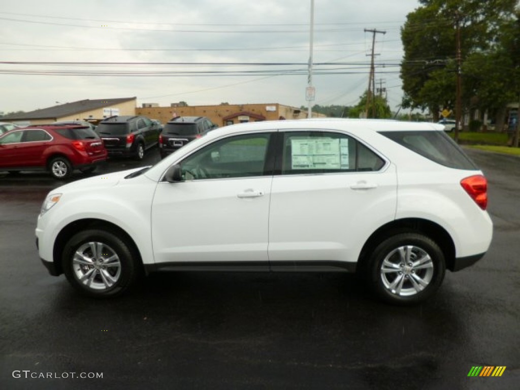 2013 Equinox LS AWD - Summit White / Light Titanium/Jet Black photo #4