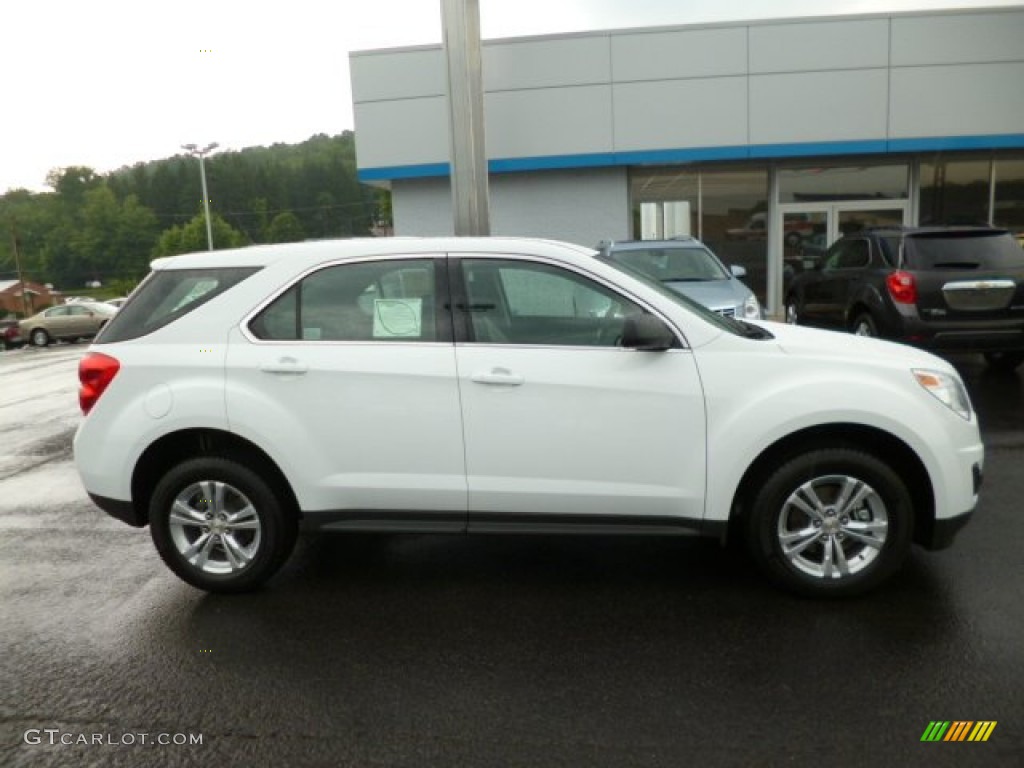 2013 Equinox LS AWD - Summit White / Light Titanium/Jet Black photo #8